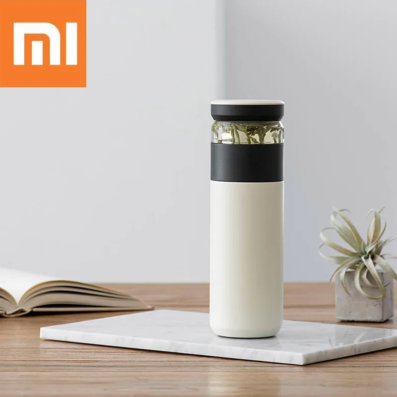 

Xiaomi Fun Home Portable Water Vacuum Cup 520ml Outdoor Travel Tea water separation Bottle Warm Grade PP Mug Thermas