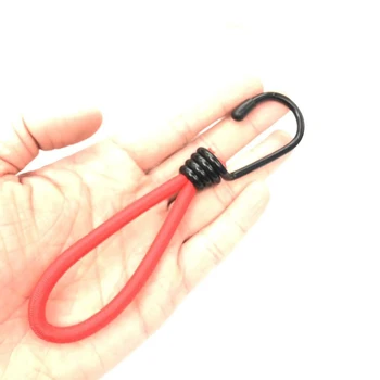 

Outdoor Camping Tents Bungee Cord with Hook 15cm Elastic Rope Fixed Strap With Opening Hooks for Tarps Tents Wire Racks