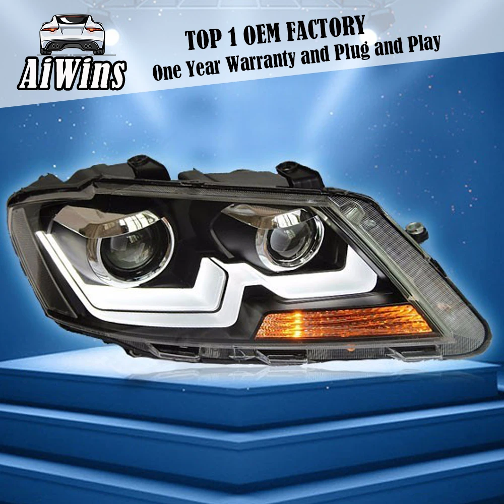 Светодиодный фонарь Aiwins Style для Volkswagen Lavida светодиодный фар 2013-2014 drl H7 hid