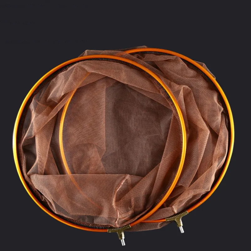 

Aluminum Alloy Frame Fishing Landing Net Head Spare with 8mm Thread Mesh 30cm 35cm 40cm for Rock/Carp Fishing