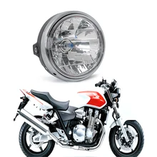 Черный галогенные лампы фар для Honda CB250 CB600 CB750 CB900 CB1000 CB400/500/1300 CB1100SFVTR250 Hornet 250/600/900 NT400 600