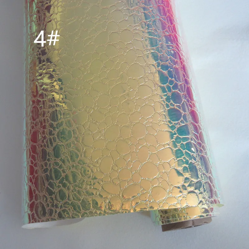 30x134 см переливающийся голографический большой камень текстурированная искусственная кожа синтетическая искусственная кожа ткань для сумок Луки коробки Материал BH067