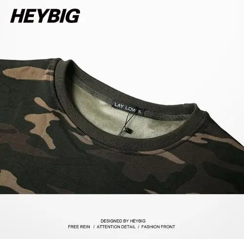 Большие камуфляжные толстовки с длинными рукавами Heybig tour Kanye WEST INSPIRED