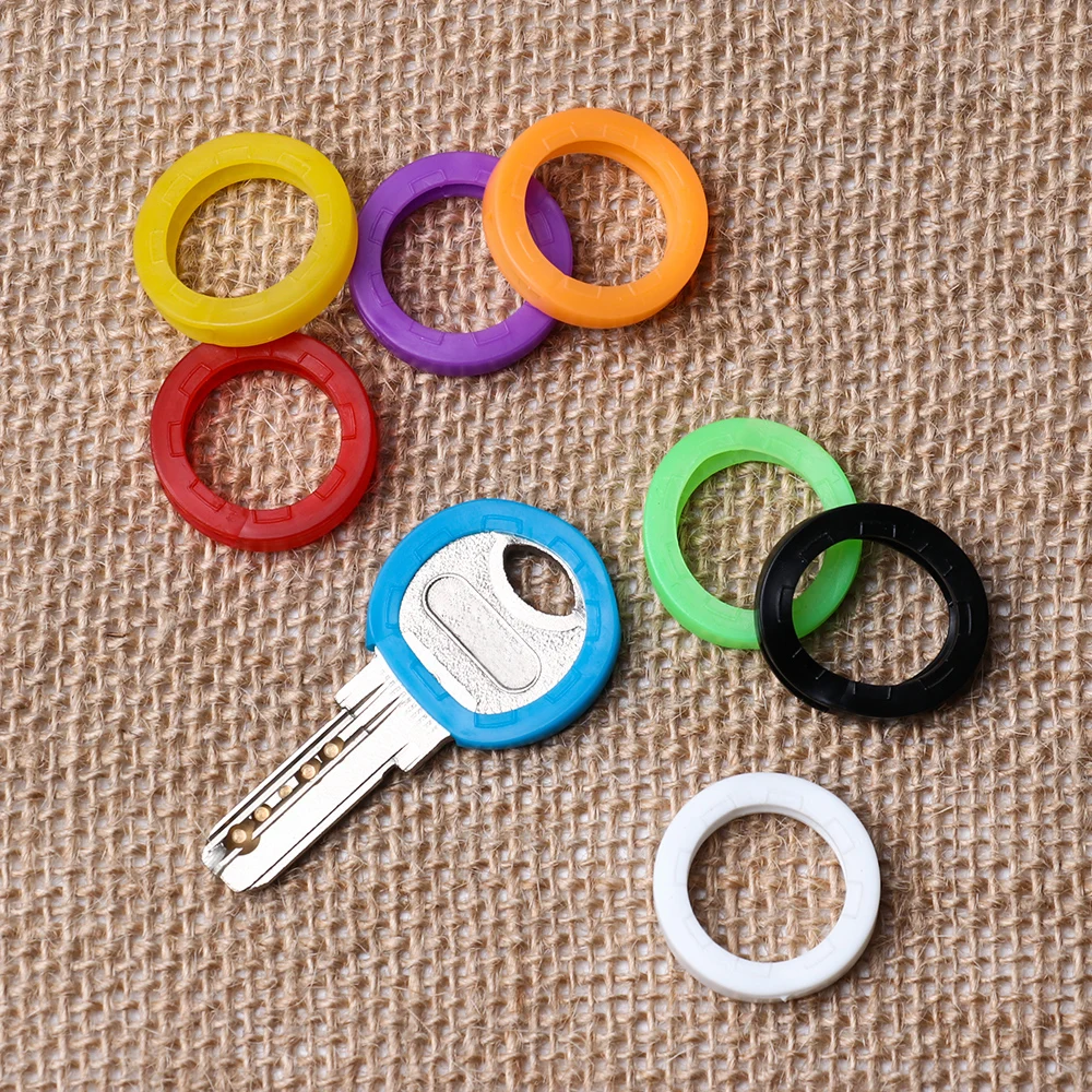 8-32x Mutli-color Hollow Silicone Key Cap Covers Topper Braille Keyring . 