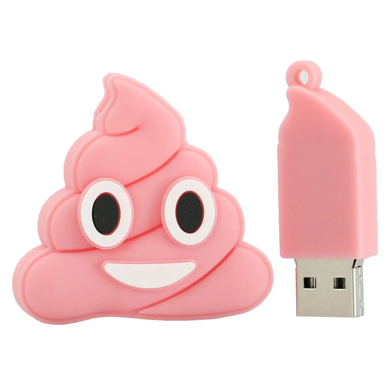 Симпатичная игрушка эмоция флэш-накопитель usb мультфильм Poo Форма внешняя карта памяти флеш-накопитель 4 ГБ 8 ГБ 16 ГБ 32 ГБ мини подарок