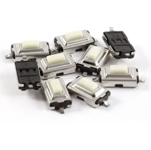 

100pcs 3X6X2.5mm Tactile Push Button Switch Tact Switch Micro Switch 2-Pin SMD