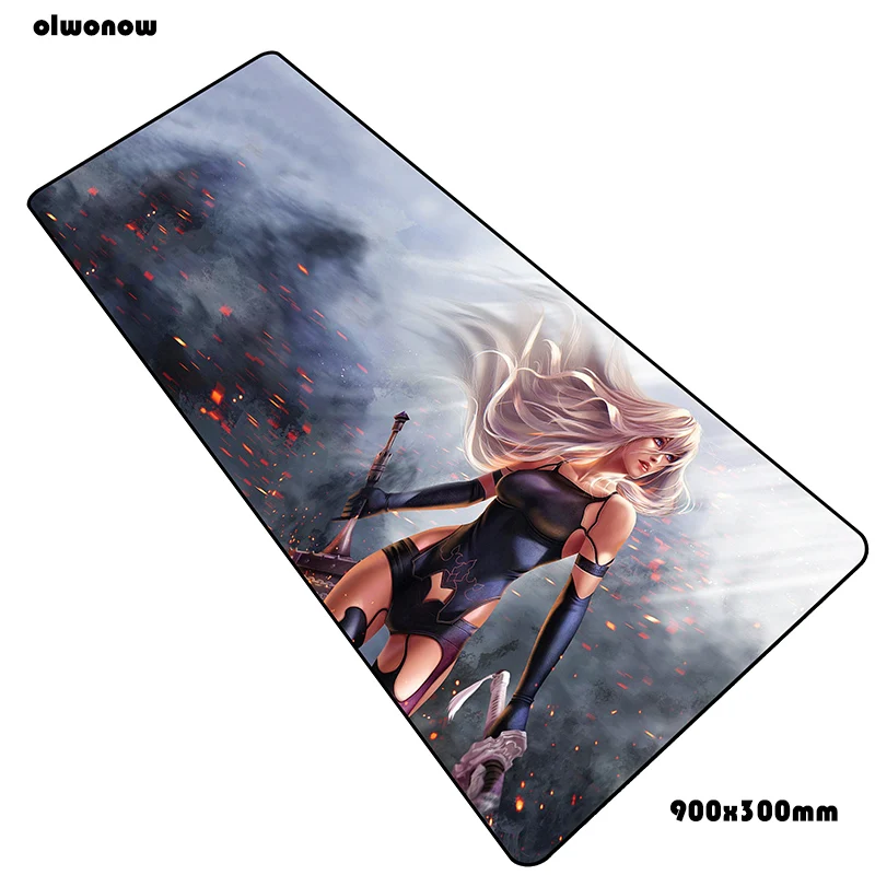 Nier коврики 900x300x3 мм Эргономичный игровой коврик для мыши большая клавиатура Коврик для мыши гаджет аксессуары для геймеров коврик для мыши - Цвет: Size 900x300x3mm