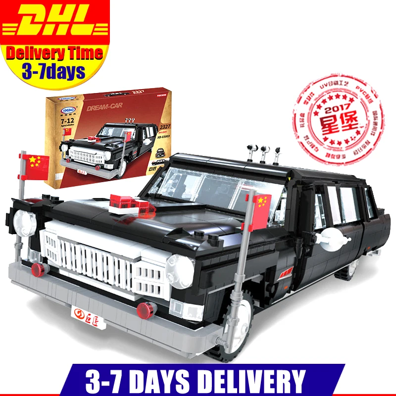 

DHL LEPIN XINBAO 03003 Block Creative MOC Technic Series The HongQi Master Car Set Building Blocks Bricks Model Toys