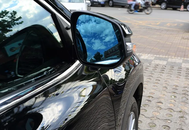 Для Toyota HARRIER 60 серия электрическое отопление большое видение анти-dazzle СВЕТОДИОДНЫЙ ПОВОРОТНЫЙ синий зеркальный объектив