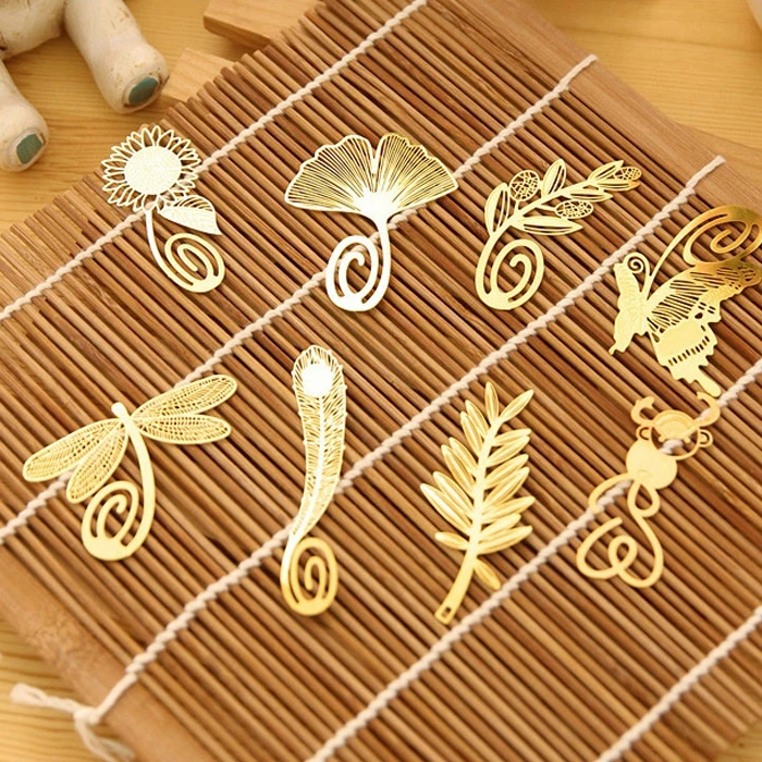 

Free shipping cute book mark Bookmark cutout chinese style metal gift nervure bookmark monkey wheat dragonfly butterfly bookmark