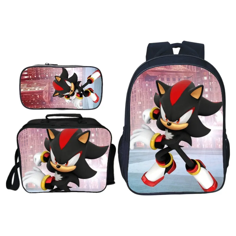 Sonic зубная щётка рюкзак высокое качество для мальчиков и девочек, школьные ранцы, школьные рюкзаки красивые школьные сумки 3 шт./компл. модные сумки - Цвет: 3