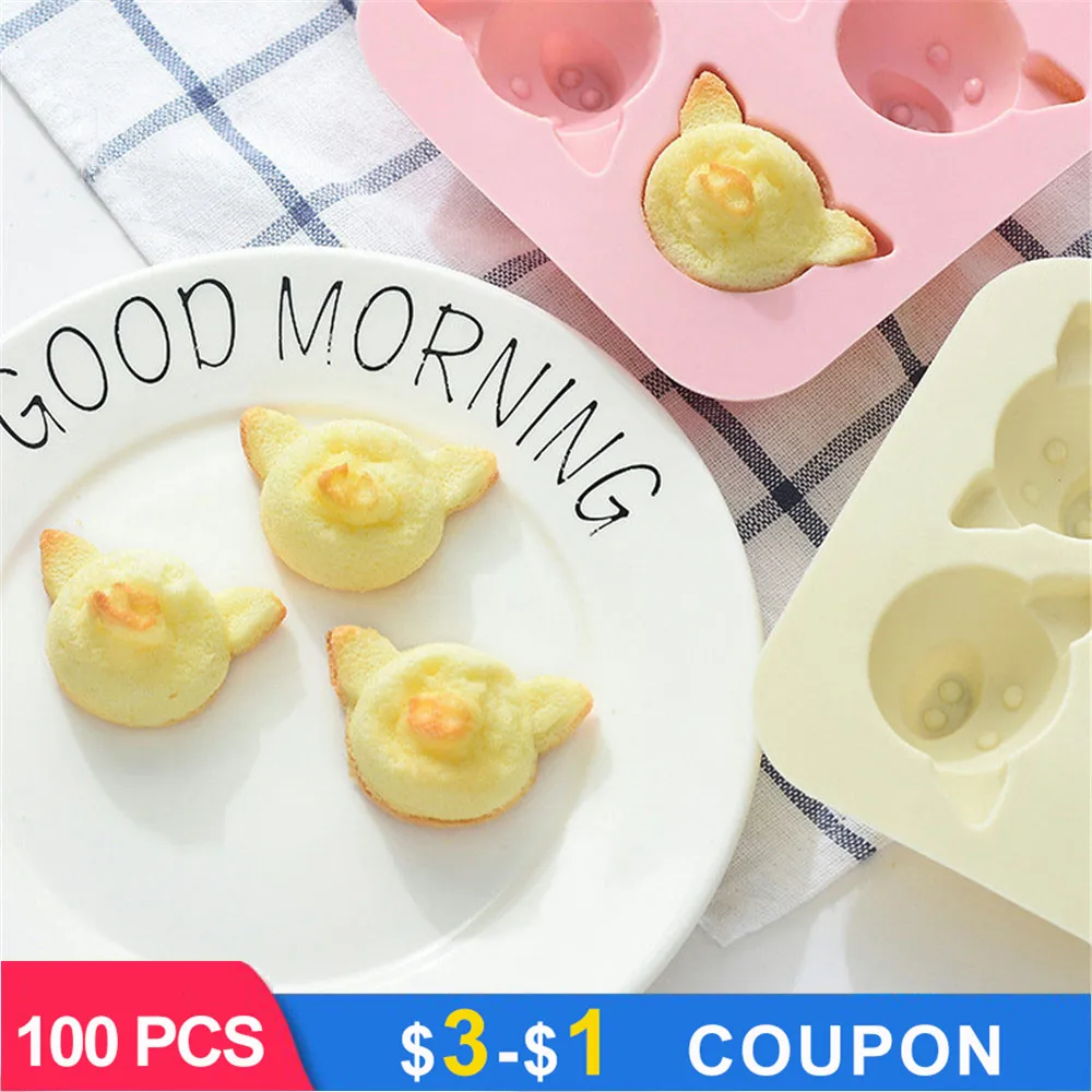

Cartoon Pig Silicone Cake Molds Creative Chocolate Mold Fondant Birthday Cake Decorating Tools Kitchen Accessories For Baking
