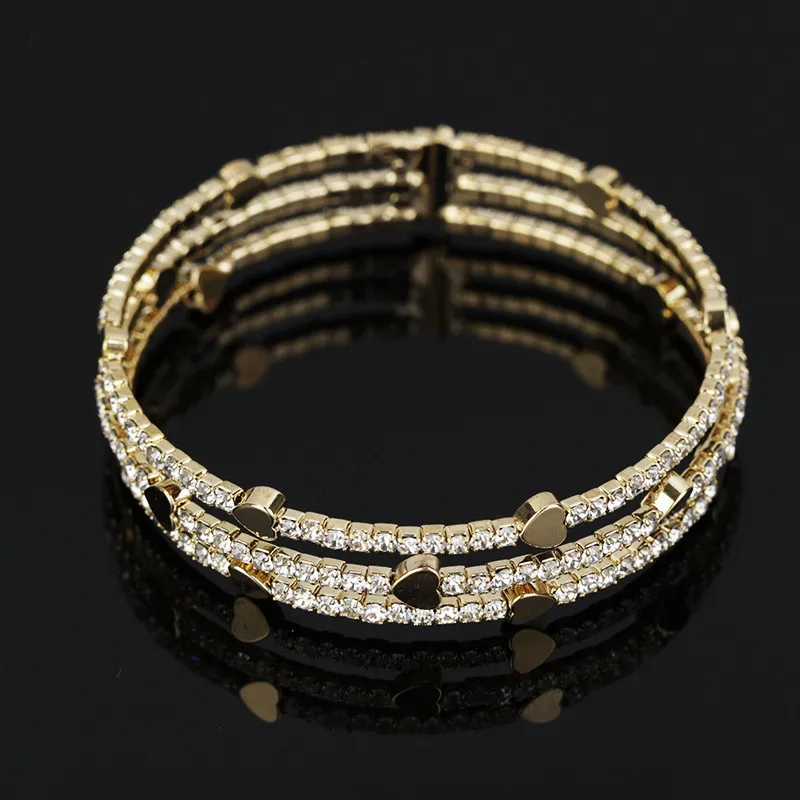 New-Heart-Pendants-Gold-Wedding-Bridal-Bracelet-Bangle-Jewelry-Adjustable-Bangles-Valentine-s-day-Gift-For (3)