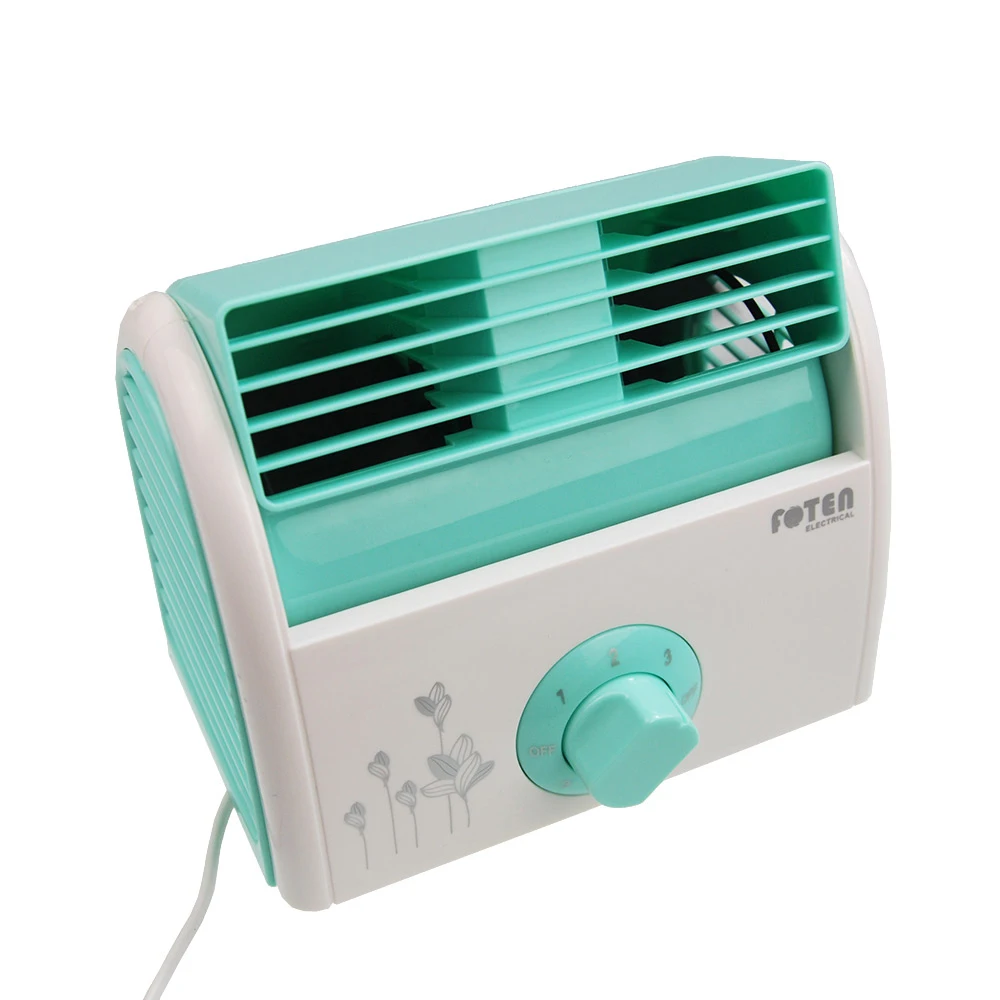 Portable Electric fans Ultra quiet No Leaves Mini Air Conditioning Fan