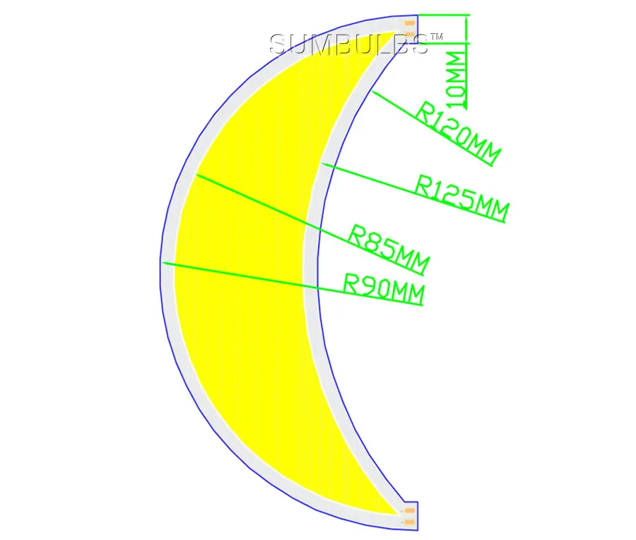 50W Moon COB LED Light Lamp Warm White Cold White DC12-14V 180MM Diameter Luniform Bulb led (1)