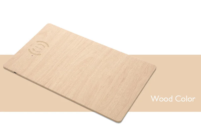 Fast Wireless MousePad Charger,2 in 1 Mouse PadMat Wood With Wireless Charger for iPhone X 8 7 Samsung Note 8S9S8 Qi Charger (11)
