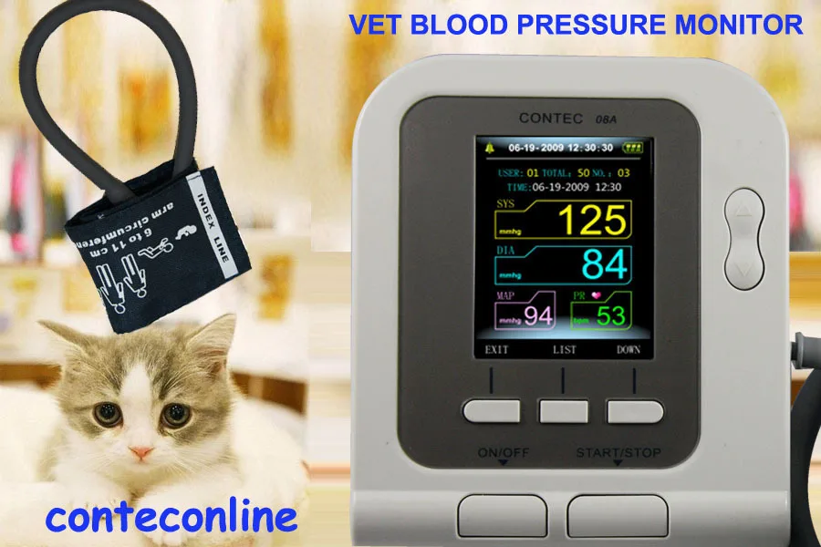 

Veterinary Vet Digital Blood Pressure HR / NIBP Monitor Vet NIBP Monitor 08A