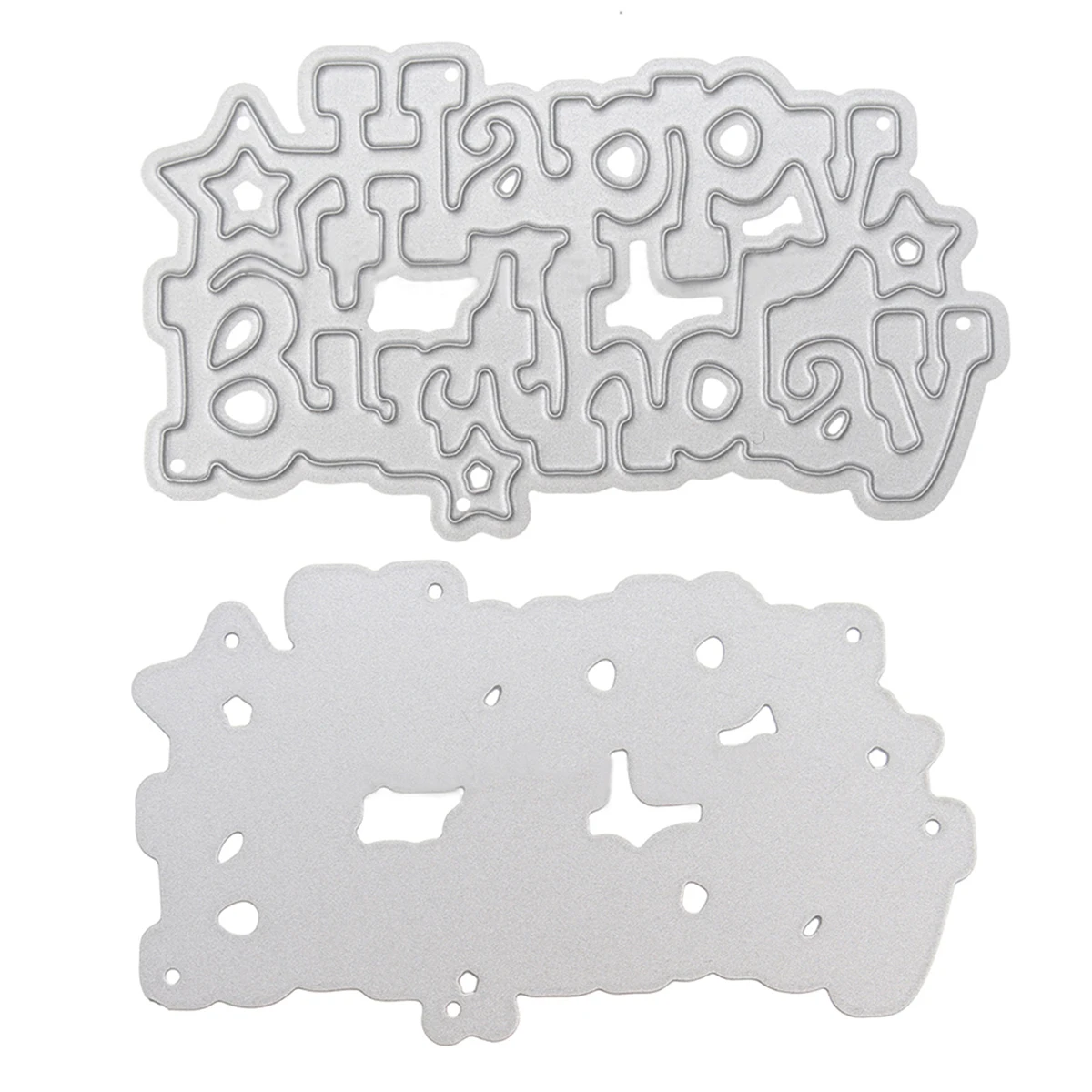 JX-LCLYL 1pc 60 x 35mm Birthday Metal Cutting Dies Stencil Scrapbooking Cards Album Embossing Craft DIY