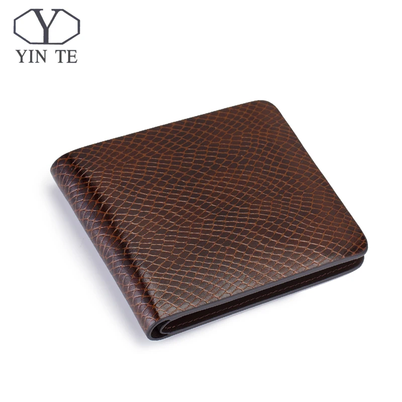 YITNE Fashion Men Short Wallets Brown Bifold Wallet Mens Luxury Brand Leather Card Holder Money Cash Wallet Purses Pockets W608C YITNE Fashion Men Short Wallets Brown Bifold Wallet Mens Luxury Brand Leather Card Holder Money Cash Wallet Purses Pockets W608C