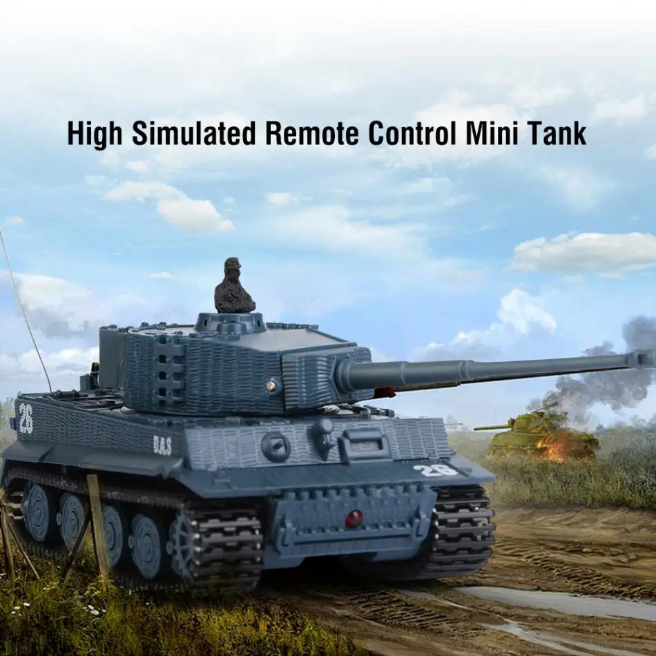 1/72 масштаб радиоуправляемая модель танка игрушка 4 канала с реалистичным двигателем высокая имитация дистанционного управления Мини Танк игрушки для детей подарок