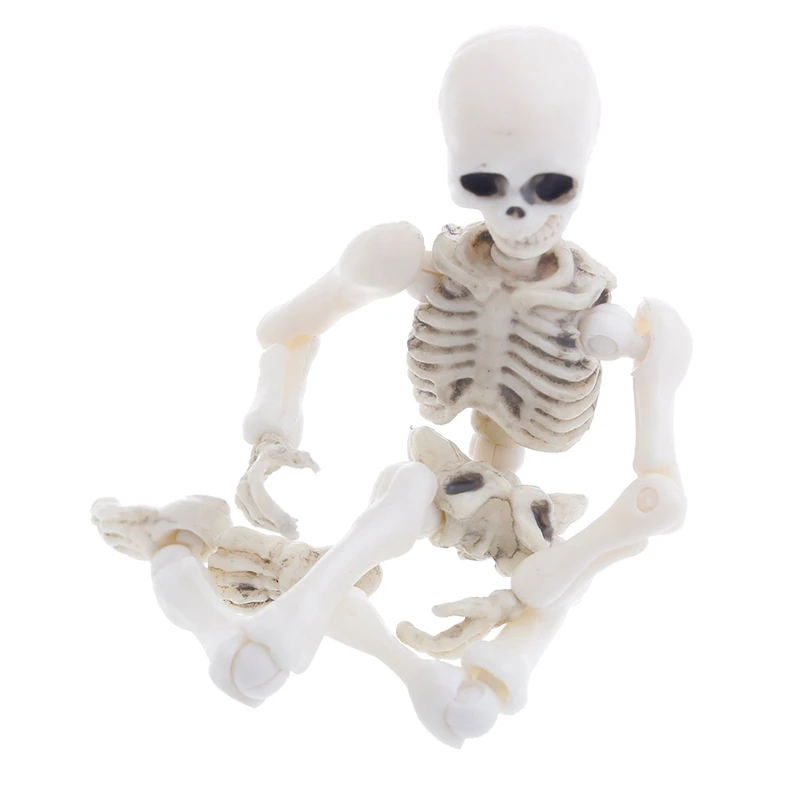 Вечерние подвижные мистер Кости Скелет человека модель Череп всего тела мини-фигурка игрушка Хэллоуин Зомби Ужасы приколы и розыгрыши