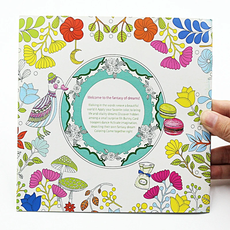 1 PCS 24 Pages Fantasy Dream English Edition Coloring Book For Children Adult Relieve Stress Kill Time Painting Drawing Book 1 PCS 24 Pages Fantasy Dream English Edition Coloring Book For Children Adult Relieve Stress Kill Time Painting Drawing Book