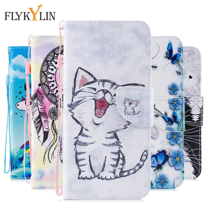 

Leather Case on for Funda Samsung Galaxy J4 J6 J8 2018 Case For Coque Samsung J4 J6 Plus Capa cat Flip Wallet Cover Phone Bags