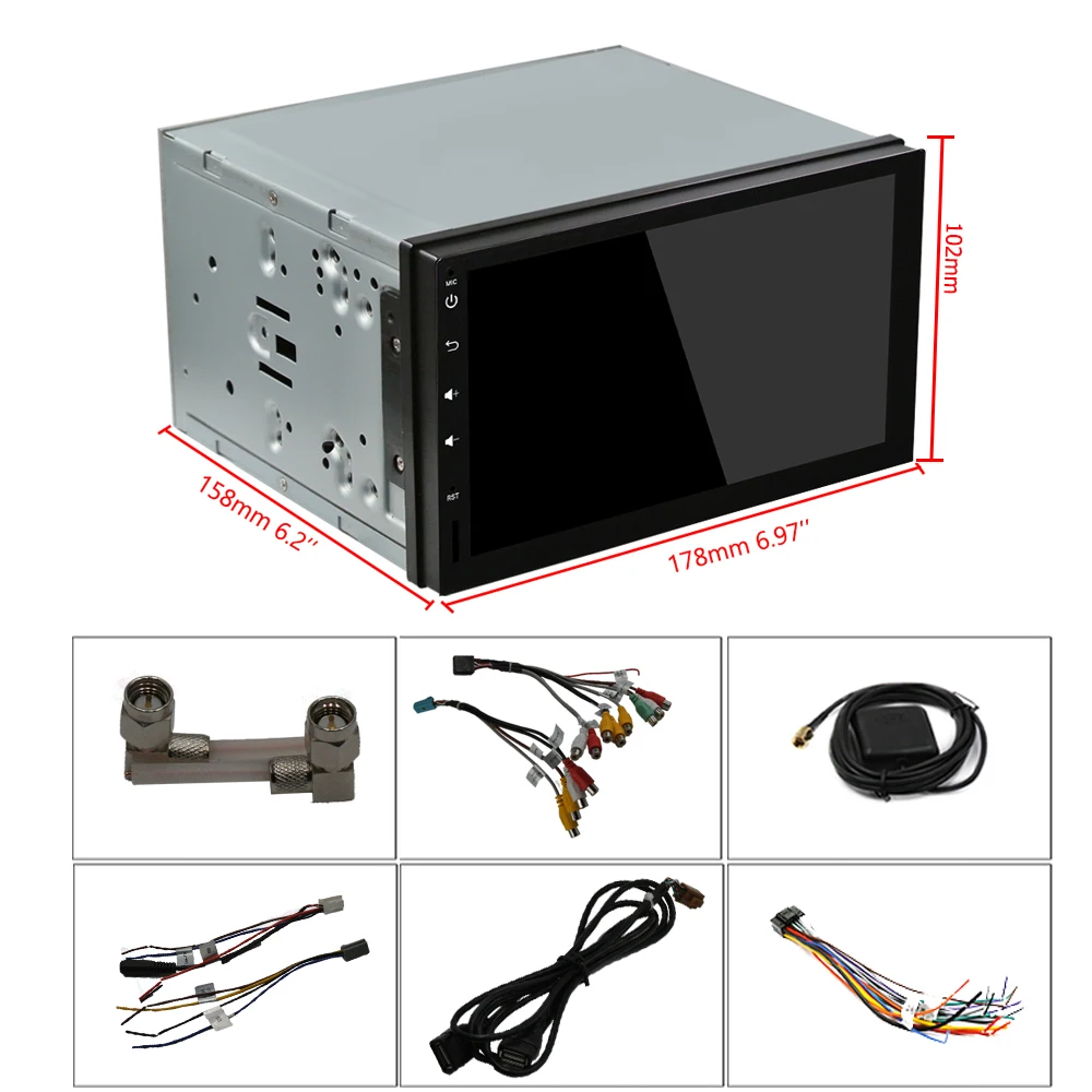 Автомагнитола Panlelo S13 2 din android 8 0 восемь ядер 4 Гб ОЗУ 32 ПЗУ 7 &quot стерео с GPS
