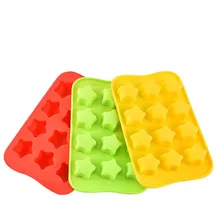 Силиконовая Звезда Форма для шоколада 12 Сетка кубик льда плесень съедобный кубик льда плесень