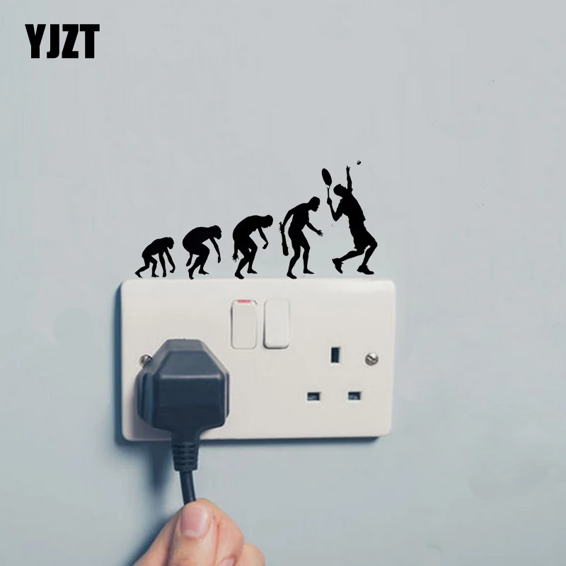 

Evolution of Tennis Player Ball Racket Sport Vinyl Light Switch Sticker Bedroom Wall Decal 7SS0256