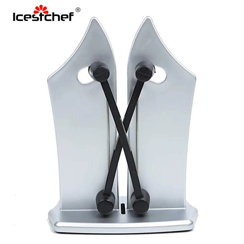 

ICESTCHEF Kitchen Knife Sharpener Stone Edge Stainless Steel Serrated Beveled Sharpening Stone Kitchen Tools