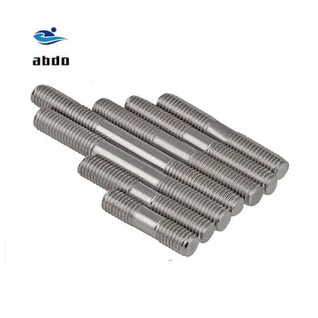

10pcs/lot GB901 M3 M4 M5 M6 M8 M10*L double-headed screw double-headed bolt Stainless steel screws rods studs