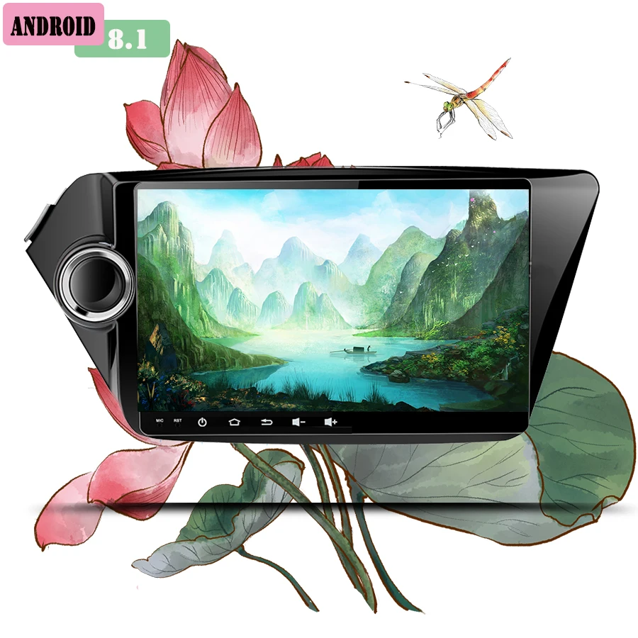 Best 1 Din in dash Autoradio Head unit HU dvd tape recorder multimedia GPS Navi screen with Wifi BT USB RDS For Kia k2 RIO PC Tablet 0