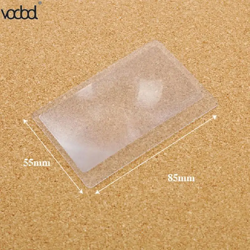 Magnifying Glass Lens Pocket Credit Card Size Transparent Magnifying GlassTool Magnifying Glass Lens Pocket Credit Card Size Transparent Magnifying GlassTool