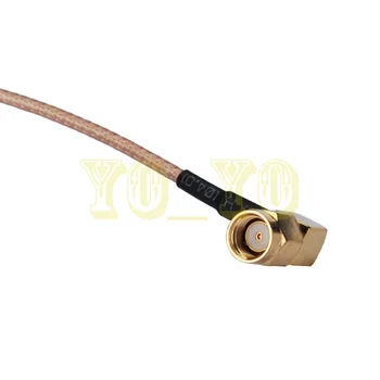 

ALLISHOP RF coaxial coax cable assembly RP SMA male to RP SMA male right angle 15M