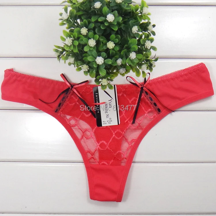 Хлопок женские Сексуальные Стринги Трусики Трусы Для Ladies t спину Бесплатная