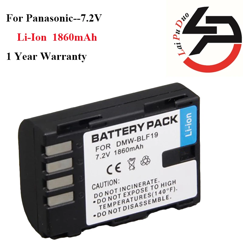 

Brand New 1860mah Replacement Camera Battery For Panasonic DMW-BLF19 DMC-GH3 DMW-BLF19E DMC-GH3A DMC-GH3AGK DMC-GH3KBODY