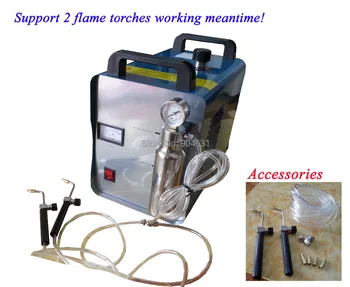 Best Top Sales Free Shipment HHO Generator BT-600DFP 600W 2 Flame Torches Jewelry Welding Machine Spot Welding Machine Jewelry Welder