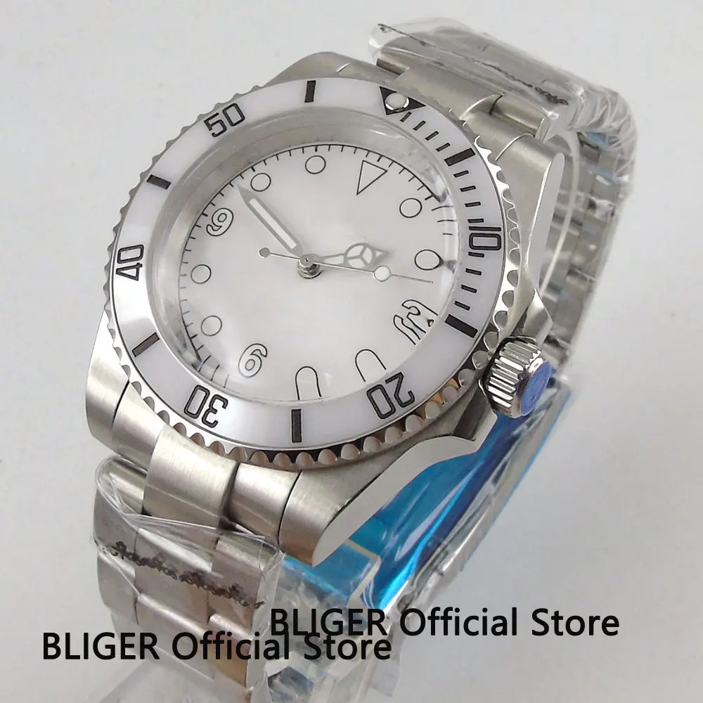 

Sterile Dial Men's Watch Automatic Movement 40mm Mental Strap Bracelet Clasp Wristwatch