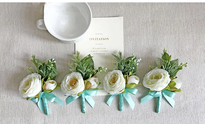 wedding wrist corsage boutonniere marriage  (10)