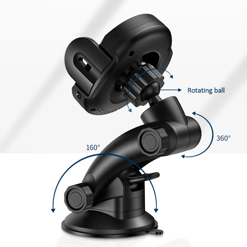 USAMS 2 in 1 Qi Wireless Car Charger for iPhone X 8 Samsung Smart Infrared Sensor 10W Fast Wireless Charging Car Phone Holder