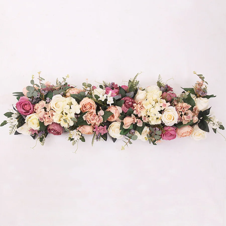 Wedding artificial flowers row for wall arched door home decoration T station road cited fake flower window shop decor christmas Wedding artificial flowers row for wall arched door home decoration T station road cited fake flower window shop decor christmas