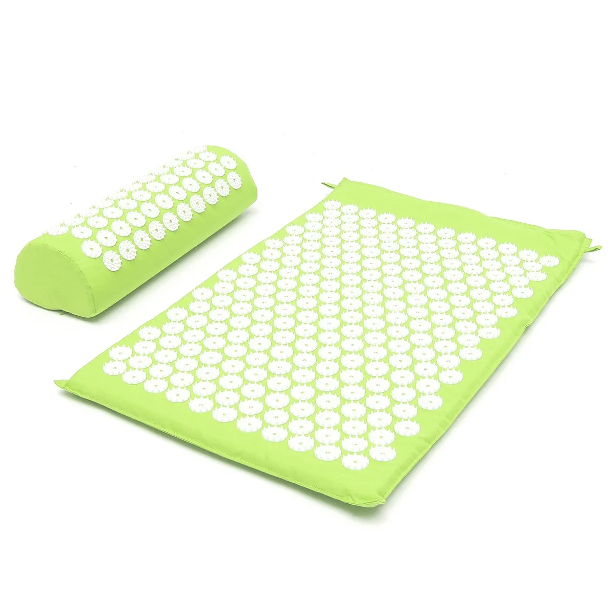 2Pcs/Set Acupressure Mat Pillow Set Back Tailbone Pillow Massager Acupuncture Spike Yoga Mat With Pillow Neck Head Pain Relief 2Pcs/Set Acupressure Mat Pillow Set Back Tailbone Pillow Massager Acupuncture Spike Yoga Mat With Pillow Neck Head Pain Relief