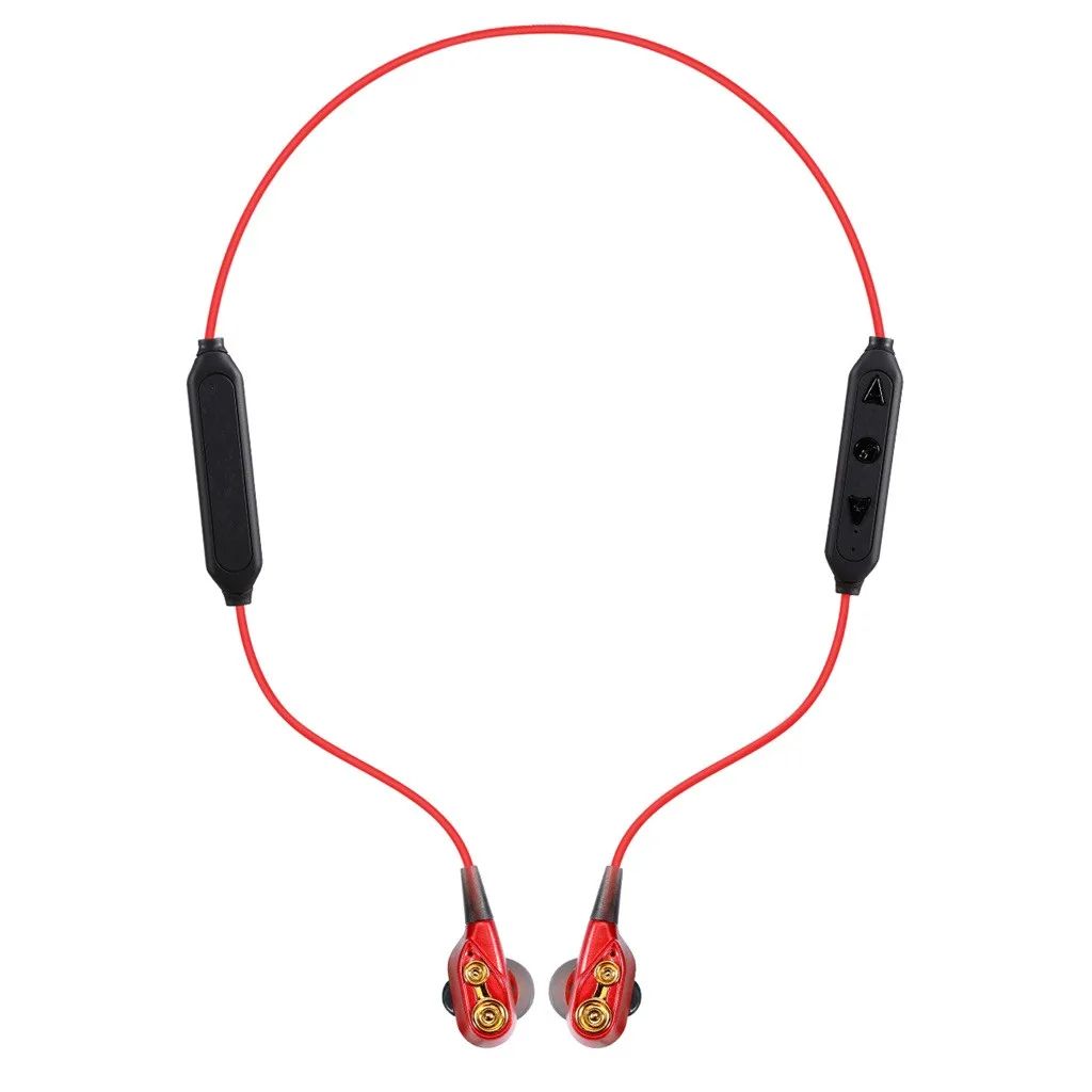 HIFI Wirless Bluetooth 5.0 Heavy Bass earphone Dual Dynamic Driver TF Card Earphone sport running in earphone#Y2Q