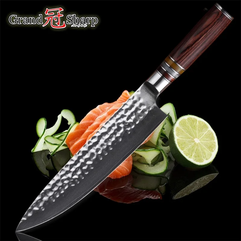 Grandsharp 3 шт. набор кухонных ножей Дамасская сталь кухонные ножи VG10 японский шеф