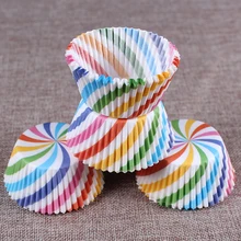 200 шт./компл. Кухня Инструменты для тортов бумага для кексов чашки кекс выпечки чашки Чехол Радуга булочка вкладышей Коробки форма для кекса отделочных работ