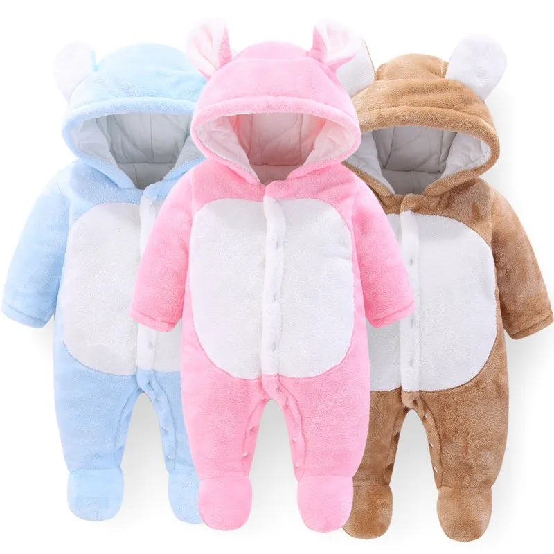 COOTELILI Winter Baby Rompers Baby Clothes Baby Winter Clothes Warm Fleece Velvet Clothing Infant Halloween Costume  (8)