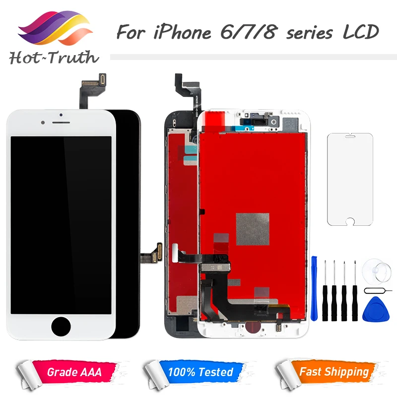 

Grade AAA Screen For Apple iPhone 6 6S 7 8 8Plus LCD Display and Digitizer Assembly 4.7" 3D Touch Screen Replacement with Frame