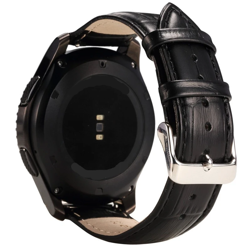 

22mm Genuine Leather Replacement Band Watch Strap for Samsung Gear S3 Classic / Gear S3 Frontie and Moto 360 2nd Gen 46mm Watch