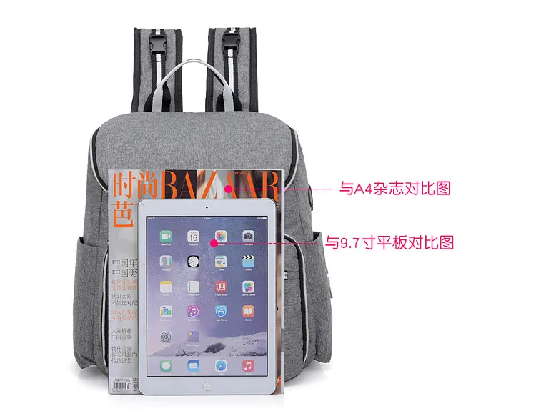 Fashion Baby Diaper Bags With Usb Interface Large Capacity Waterproof Mummy Maternity Nappy Bag For Mom Multifunctional Backpack (13)